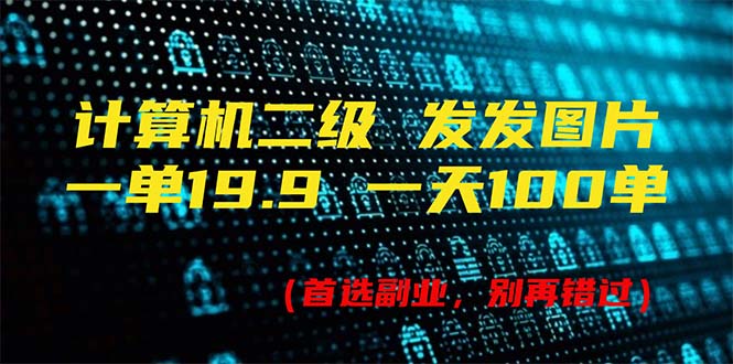 （11715期）计算机二级，一单19.9 一天能出100单，每天只需发发图片（附518G资料）-理想项目库