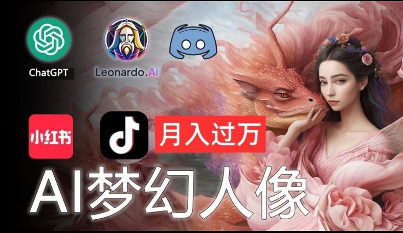 AI摄影梦幻人像：零基础也能月入过万的秘密【揭秘】-理想项目库